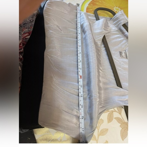 Elegant Two-Tone grey Sleeveless Dress H&M COLOR BLOCK BUBBLE  HEM SIZE 10 - Picture 7 of 8